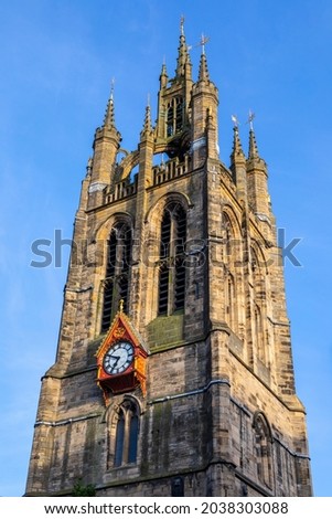 The magnificent Newcastle Cathedral, also known as the Cathedral Church of St. Nicholas in the city of Newcastle upon Tyne, UK.