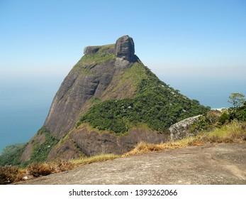 The Magnificent Pedra Da Gávea (stone/mountain) Seen From Pedra Bonita In Rio De Janeiro, Brazil.