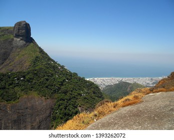 The Magnificent Pedra Da Gávea (stone/mountain) Seen From Pedra Bonita In Rio De Janeiro, Brazil.