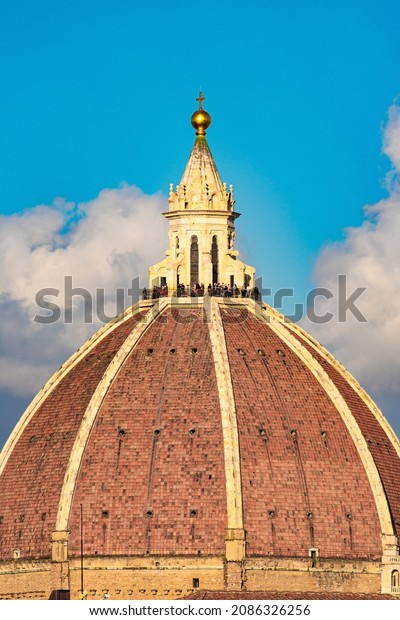 Magnificent Renaissance architecture.\
Dome of the Cathedral of Santa Maria del Fiore - Cathedral in\
Florence. Florence is an Italian city on the Arno River.\
Italy
