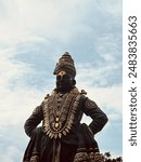 A magnificent sculpture of the Indian god Vitthal, an avatar of Mahavishnu, Ashadi akadashi