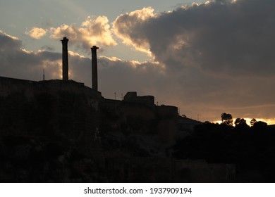 Magnificent Sunset And Urfa Castle. 