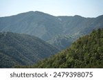 magnificent view of the mountains, rock outcrops and canyons of the Canon de Anisclo (Anisclo Canyon) in the Spanish Pyrenees