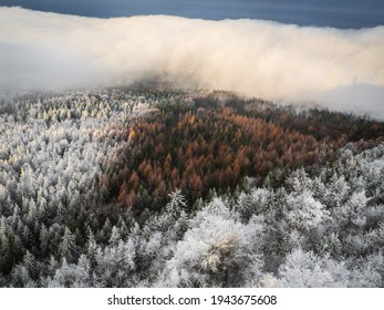 Magnificent view from Watchtower in the mountains during the winter. Land covered by snow, peace in soul during amazing sunset. - Powered by Shutterstock