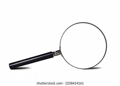 magnifier lens isolated on white background - Shutterstock ID 2258414161
