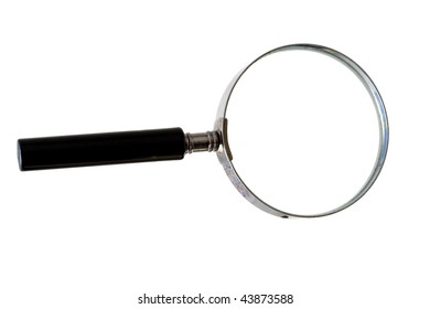 Magnifying Glass On White Background Stock Photo 43873588 | Shutterstock