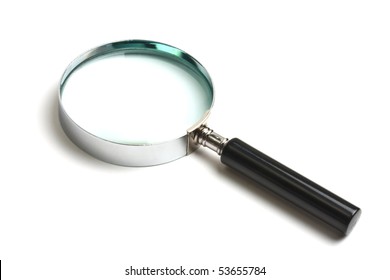 Magnifying Glass On White Background