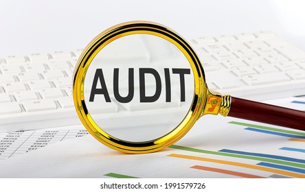 Magnifying Glass Word Audit On Chart Stock Photo 1991579726 | Shutterstock