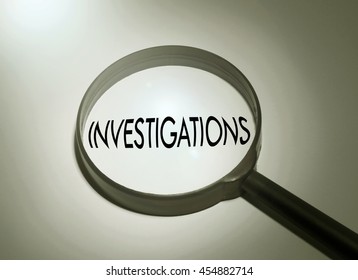 Magnifying Glass Word Investigations Stock Photo 454882714 | Shutterstock