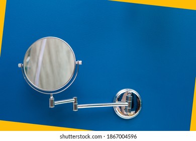 Magnifying mirror with luxury style in the bathroom
