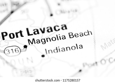 Magnolia Beach Texas Usa On Map Stock Photo 1175280157 | Shutterstock