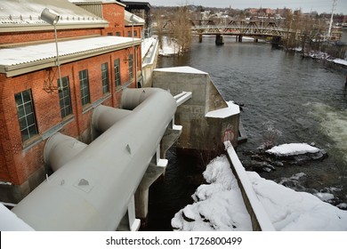 Magog River Hydroelectric Power Plant, Penstock, Renewable Energy, Sherbrooke, Quebec