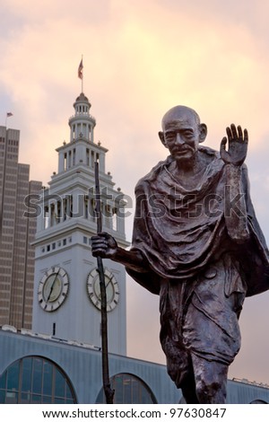 Mahatma Gandhi ferry building San Francisco