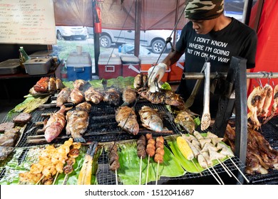 MAHE, SEYCHELLES - AUGUST 13 2019 - Young Creole People At Local Market. With A Population Of Roughly 94,367, It Has The Smallest Population Of Any Sovereign African Country