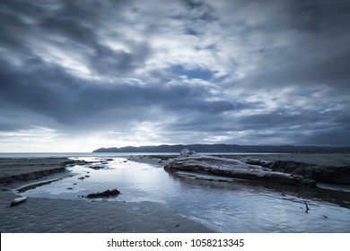 Mahia Beach Is At The Northern End Of The Hawkes Bay, NZ 