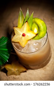 Mai Tai Cocktail - Dark Rum, White Rum, Orange Liquor, Almond Syrup, Lime Juice