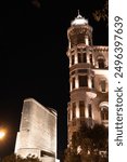 Maiden Tower At Nights. Baku, Azerbaijan. 15.06.2024.