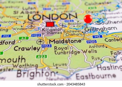 Maidstone Map Close Maidstone Map Red Stock Photo 2043485843 Shutterstock   Maidstone Map Close Red Pin 260nw 2043485843 