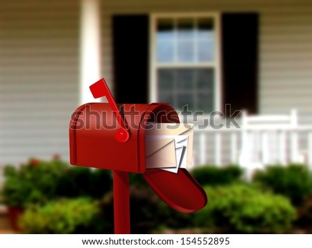 Mail Box In front of a House