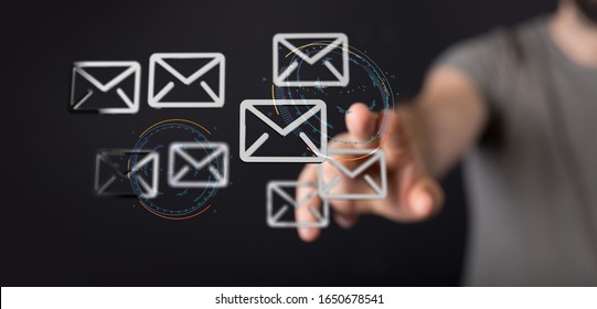 Mail Communication Connection message to mailing  - Shutterstock ID 1650678541