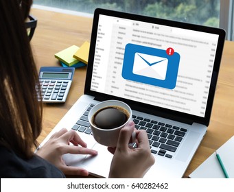 Mail Communication Connection message to mailing contacts phone Global Letters Concept - Shutterstock ID 640282462