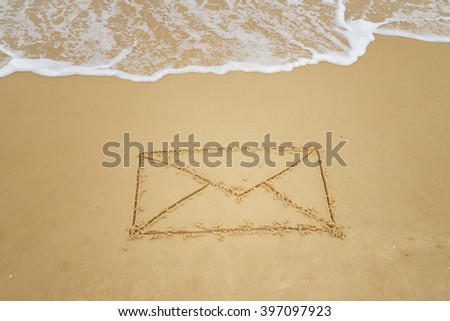 Similar – sandwriting Sand