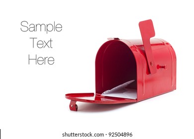 Mailbox Isolated On White, Copy Space