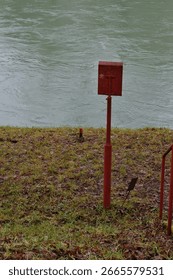 mailbox next to the river