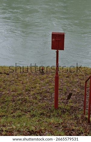 mailbox next to the river