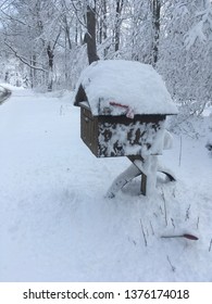 Mailbox in snow