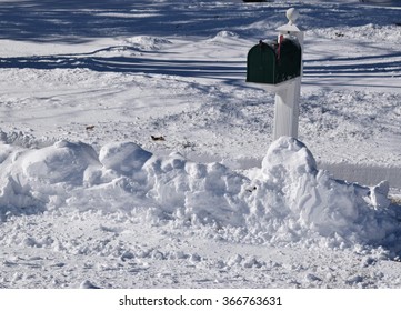 Mailbox In The Snow