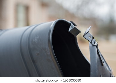 Mailbox That Has Been Hit And Damaged By Car