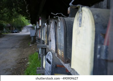 Mailboxes in a row