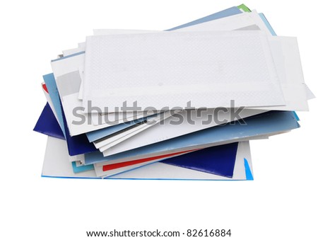 Mails and bills on stacking
