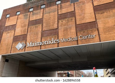 Maimonides Medical Center Sign And Logo On A Hospital Building. Brooklyn, New York January 20, 2019.