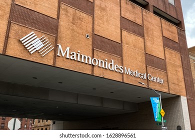 Maimonides Medical Center Sign And Logo On A Hospital Building. Brooklyn, New York January 20, 2019.