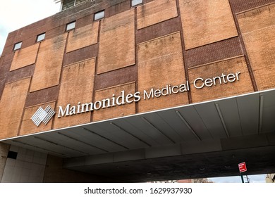 Maimonides Medical Center Sign And Logo On A Hospital Building. Brooklyn, New York January 20, 2019.