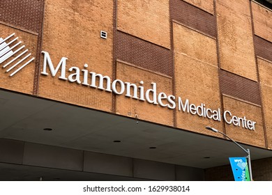 Maimonides Medical Center Sign And Logo On A Hospital Building. Brooklyn, New York January 20, 2019.