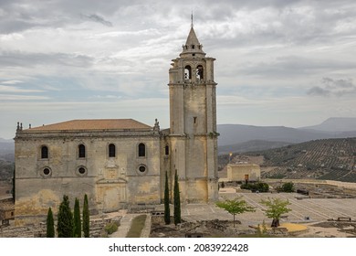 The Main Abbey Church Inside The Fortress Of La Mota, A Large Walled Enclosure Above Alcala La Real