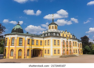 Main building of the castle Belvedere in Weimar, Germany