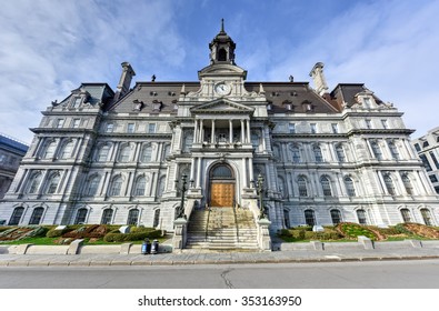 Main Building Of The City Hall In Old Montreal, Canada.