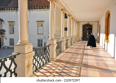 Main Building Of Coimbra University, Portugal