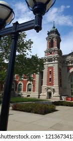 The Main Building Of Ellis Island, New York City.