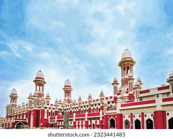 Main building of historic railway station of Lucknow, Lucknow has two main railway stations, Lucknow Charbagh NR Railway Station (LKO) and Lucknow Junction (LJN) Uttarpradesh india. - Powered by Shutterstock