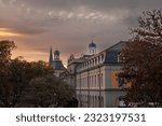 Main building of the University of Bonn, in Germany, called Bonn universitat, in the oldest part of the campus. it