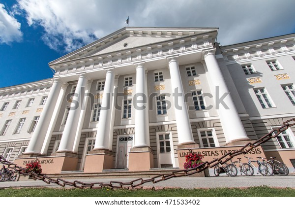 Main Building University Tartu On Summer Stock Photo Edit Now