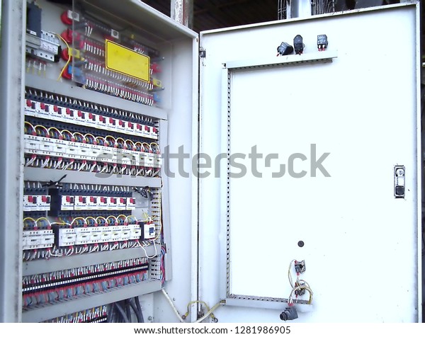  Main Distribution Board or MDB in the\
industrial factory.