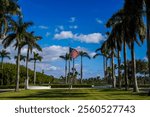 The main drive at Henry Morrison Flagler Museum in Palm Beach, Florida