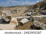 The main entrance to the ancient city of Antioch of Pisidia, which was founded by Antiochus I of the Seleucid dynasty in 281 B C. - 261 B C and is located in the province of Isparta,Turkey.