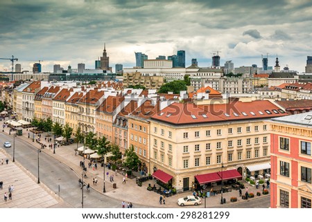 Similar – Warsaw II | old and new town